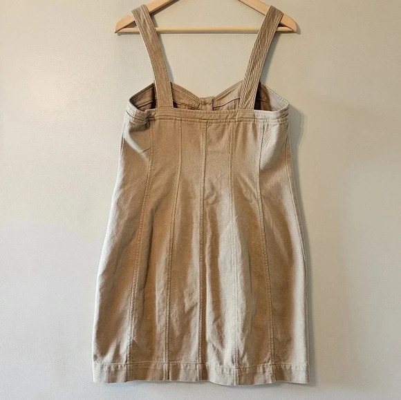 Banana Republic Casual Khaki Denim Button Down Sleeveless Mini Dress Size 10. - Picture 11 of 16